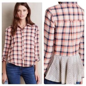 Holding Horses Cedar Grove Plaid Button Down Sz 4